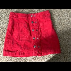 velvet vestique skirt